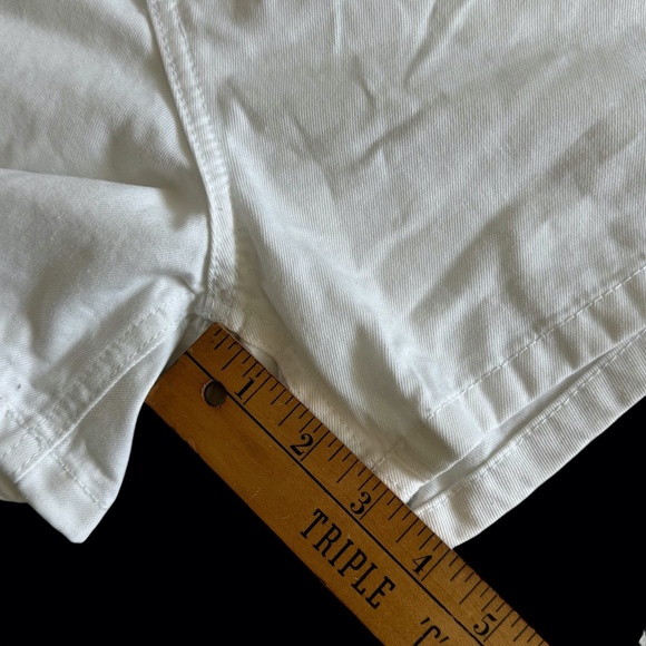 NWT ROXY High Rise White Denim Jean Shorts Women's Button up fly Size 27 - Picture 6 of 16